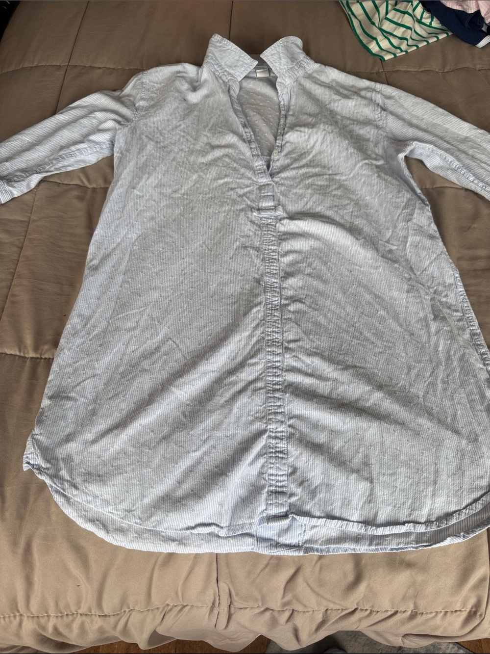 Artisan Ny Light Blue & White Striped Shirt